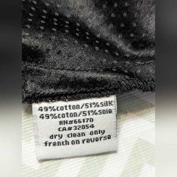 Urban Outfitters Kimchi Blue Silk Cotton Blend Fitted Dress | Black | Size 2 - Picture 5 of 5